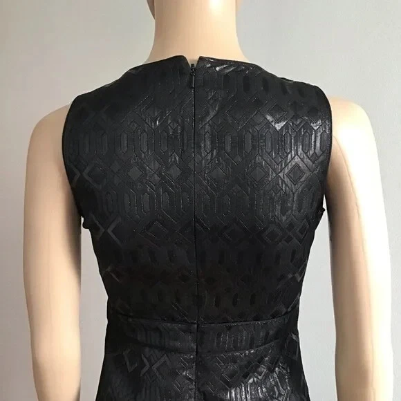 Abito tubino senza maniche Tory Burch Ryanne geometrico nero taglia 0