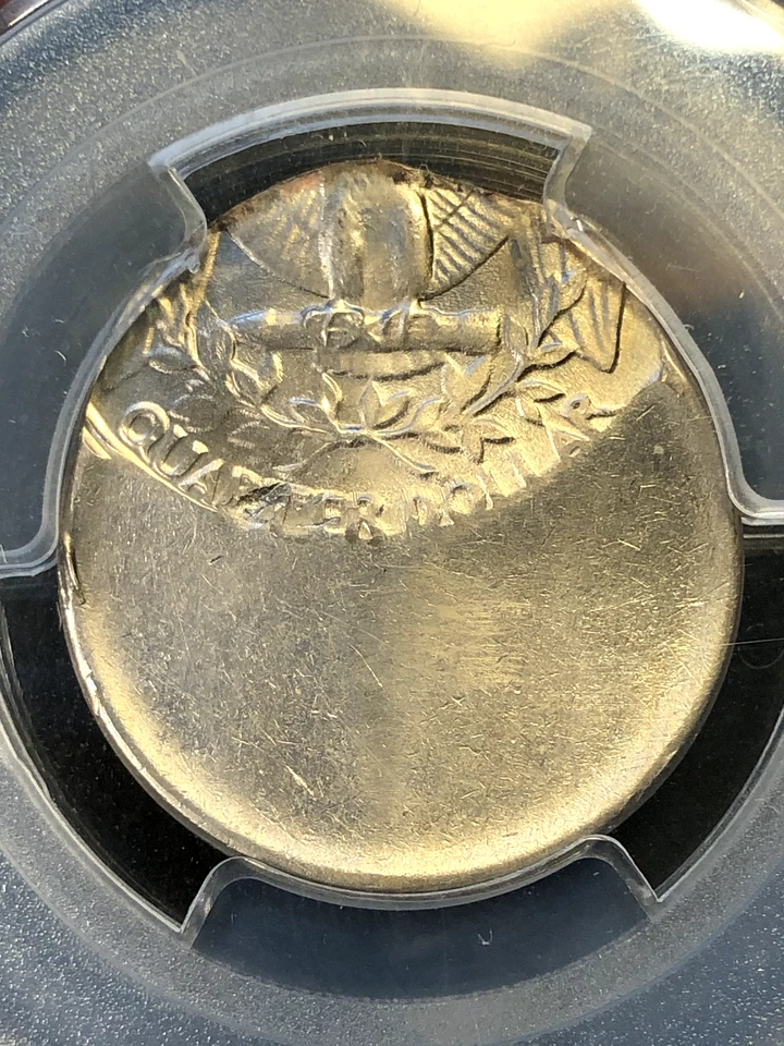 🔥DOUBLE 🔥 MINT ERROR PCGS MS63! 1965? QUARTER 60% OFF CENTER 🔥INDENT TOO 🔥 - Image 4 of 4