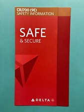 DELTA / ENDEAVOR AIRLINES SAFETY CARD--CRJ700