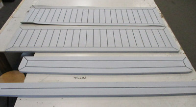 HYDRA SPORT 53 CC HELM DECK FLOORING KIT EVA TEAK GRAY 180000074A BOAT