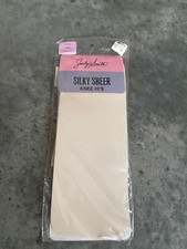 Vintage Jaclyn Smith Knee Hi  s Silky Sheer Stockings Cream Sandalfoot