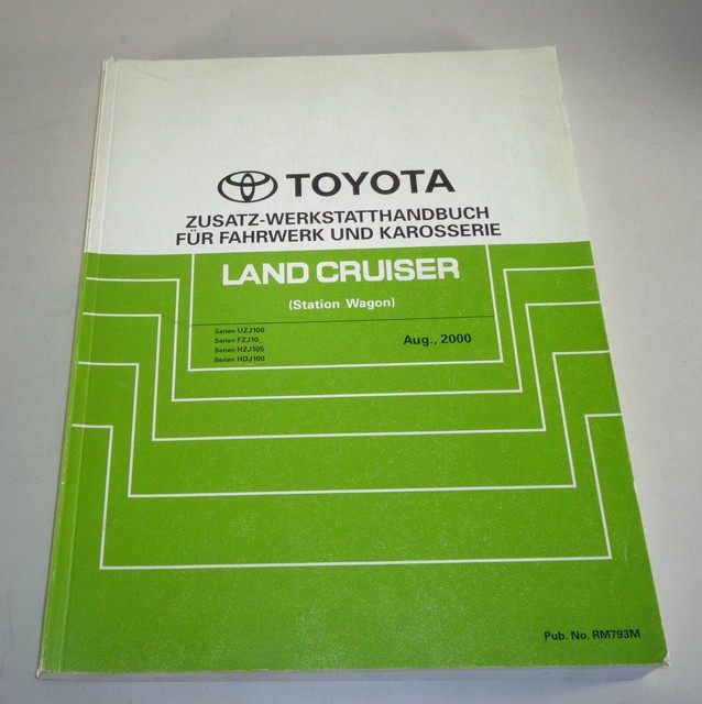Workshop Manual Toyota Land Cruiser J10 By 08/2000 | eBay