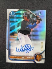 2022 Bowman Chrome Prospect Auto 1ST Willy Fanas Auto 473/499 New York Mets