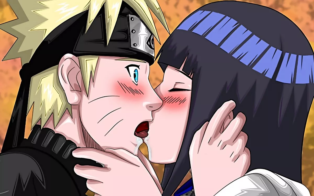 Anime naruto hinata kiss boy girl Custom Gaming Mat Desk 