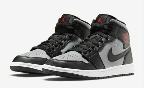 Air Jordan 1 Mid (GS) Size 6.5Y/WMNS 8 Black/Gym Red Air Jordan 1 Mid (GS) Size 6.5Y/WMNS 8 Black/Gym Red