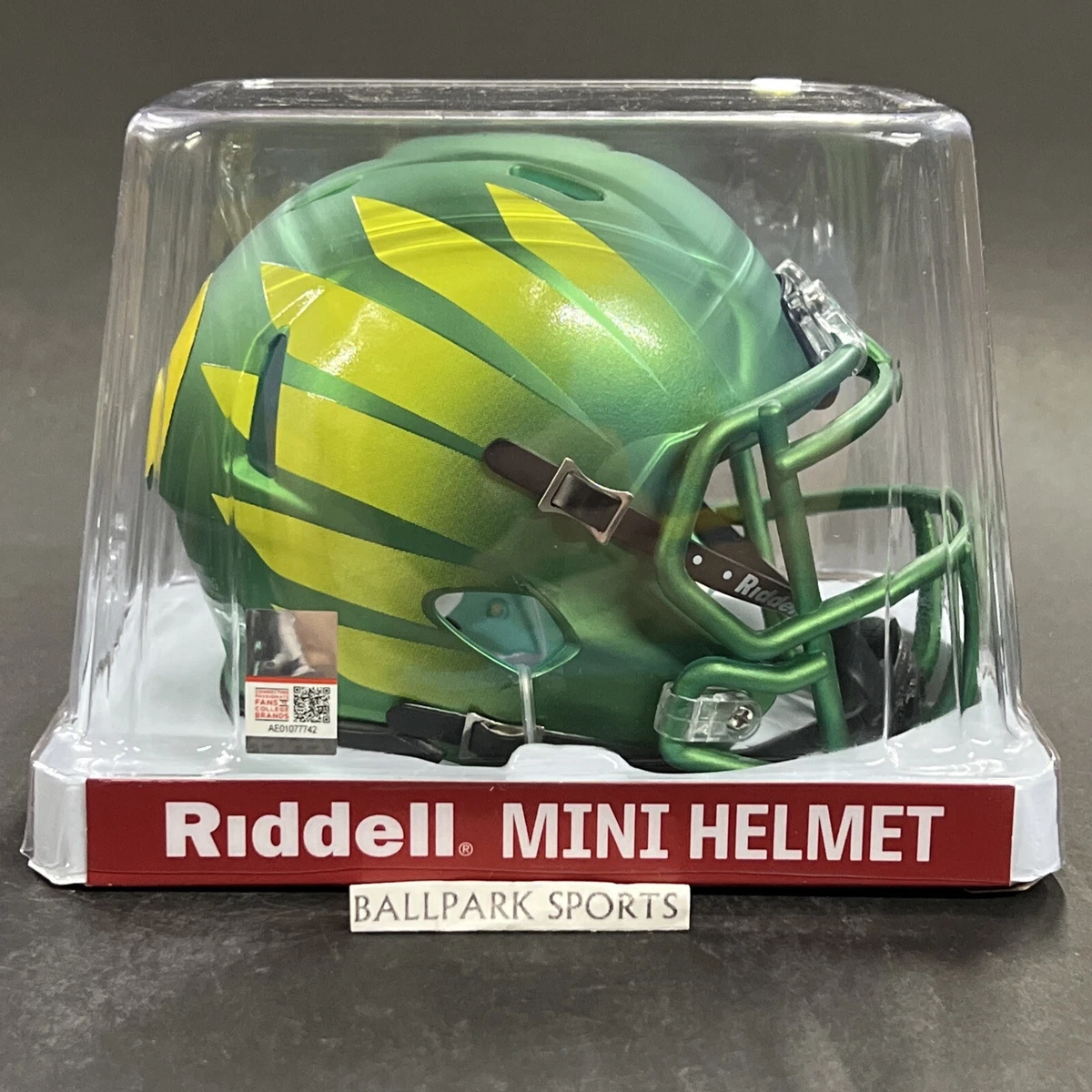 Casco Oregon Ducks Riddell SpeedFlex Squadra Di Calcio Emesso - Foto 3