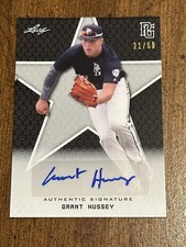 GRANT HUSSEY 2020 Leaf Perfect Game AUTOGRAPH #21/50 WEST VIRGINIA, WVU