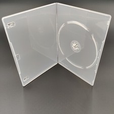 Clear Slim line 7mm Single DVD CD Case With Sleeve x 1