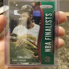 2019-20 Panini Prizm Kawhi Leondard GREEN Refractor NBA Finalists SP RARE #1