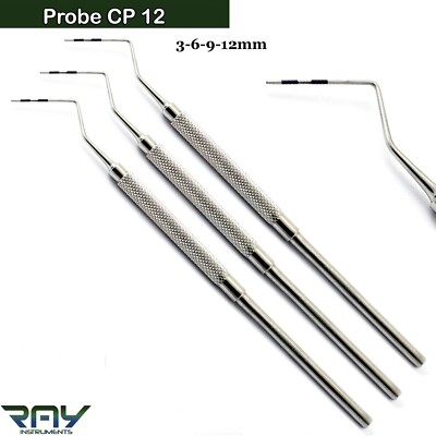 Perio CP-12 Probes 3-6-9-12mm Dental Diagnostic Examination Probe Color Coded
