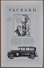 1928 PACKARD SEDAN advertisement, Packard hardtop, men duck hunting, print ad