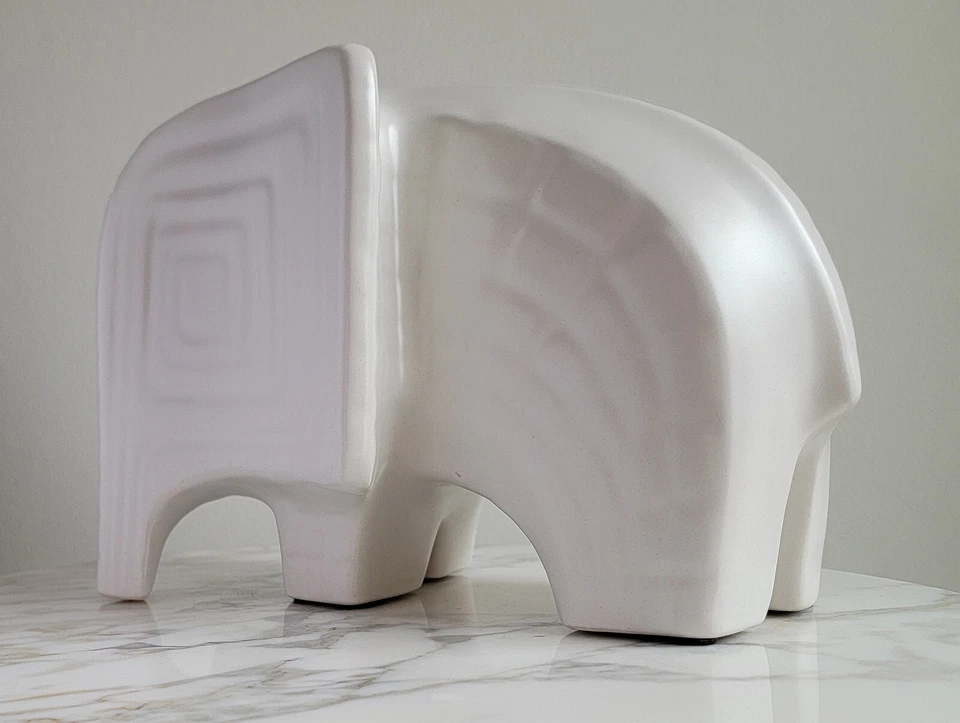 11-дюймовая фигурка зверинца СЛОНА ДЖОНАТАНА АДЛЕРА — керамика - Изображение 3 из 4