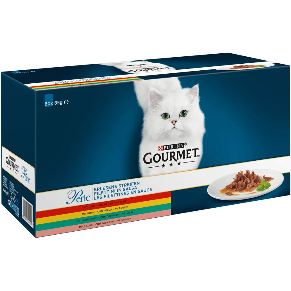 PURINA GOURMET Perle Katzenfutter in Sauce 2-er Pack Nassfutter - 120 x 85g - Bild 2 von 4