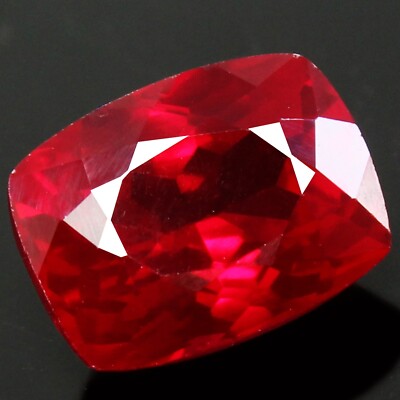Natural 12.40 Ct Certified Burma Red Ruby 14x11 MM Cushion Stunning Gemstone