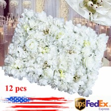 12 Artificial Flower Wall Panel Wedding Backdrop Event Party Flower Wall Panel