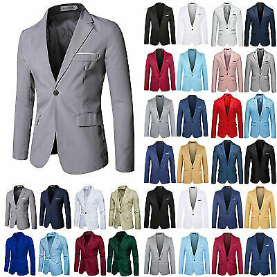 UK Men Formal Blazer Coat Wedding 