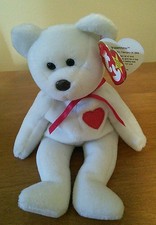 Retired Ty Valentino Beanie Baby- Brown Nose / Tag & Date Errors PVC Pellets