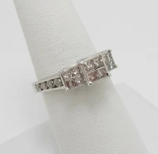 1CT Natural Diamond Engagement Anniversary Wedding Bridal Ring 10K White Gold