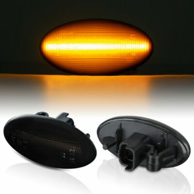 Smoke LED Side Indicators for Peugeot 107, 108, 1007, 206, 307, 407, 607 (7606-1