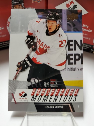 2024 Upper Deck Team Canada Juniors Prospectus Momentous (PM1-PM50) - YOU PICK - Picture 41 of 41