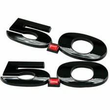 1 Pairs Gloss Black 5.0 Badge For Mustang GT Right Left Fender Emblem