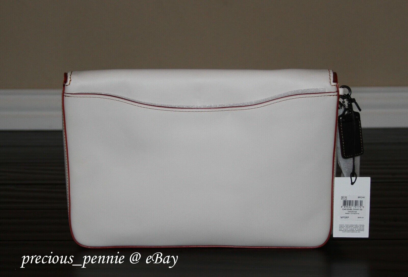 ? Coach 1941 Dinky 32 con tracolla auto borsa a tracolla borsetta gesso $695