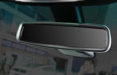 Interior Console Rearview Mirror Trim For Ford Explorer Matt Silver 2011-2019