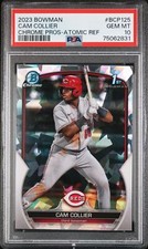 PSA 10 CAM COLLIER 1st 2023 Bowman Chrome ATOMIC REFRACTOR REDS RC GEM MINT