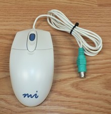 Genuine Vintage Mi PD430P Wired PS/2 Optical Computer Mouse  READ 
