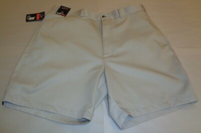 Roundtree & Yorke Size 44 ELASTIC WAIST String Cotton Flat Front New Mens Shorts
