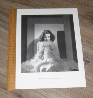 Glorious PORTRAITS Betty Amann original ONE page PHOTO + text