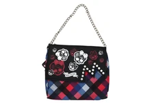 Monster High Skull Head With Bow Girls Handbag Mini Purse Chain Handle Wallet