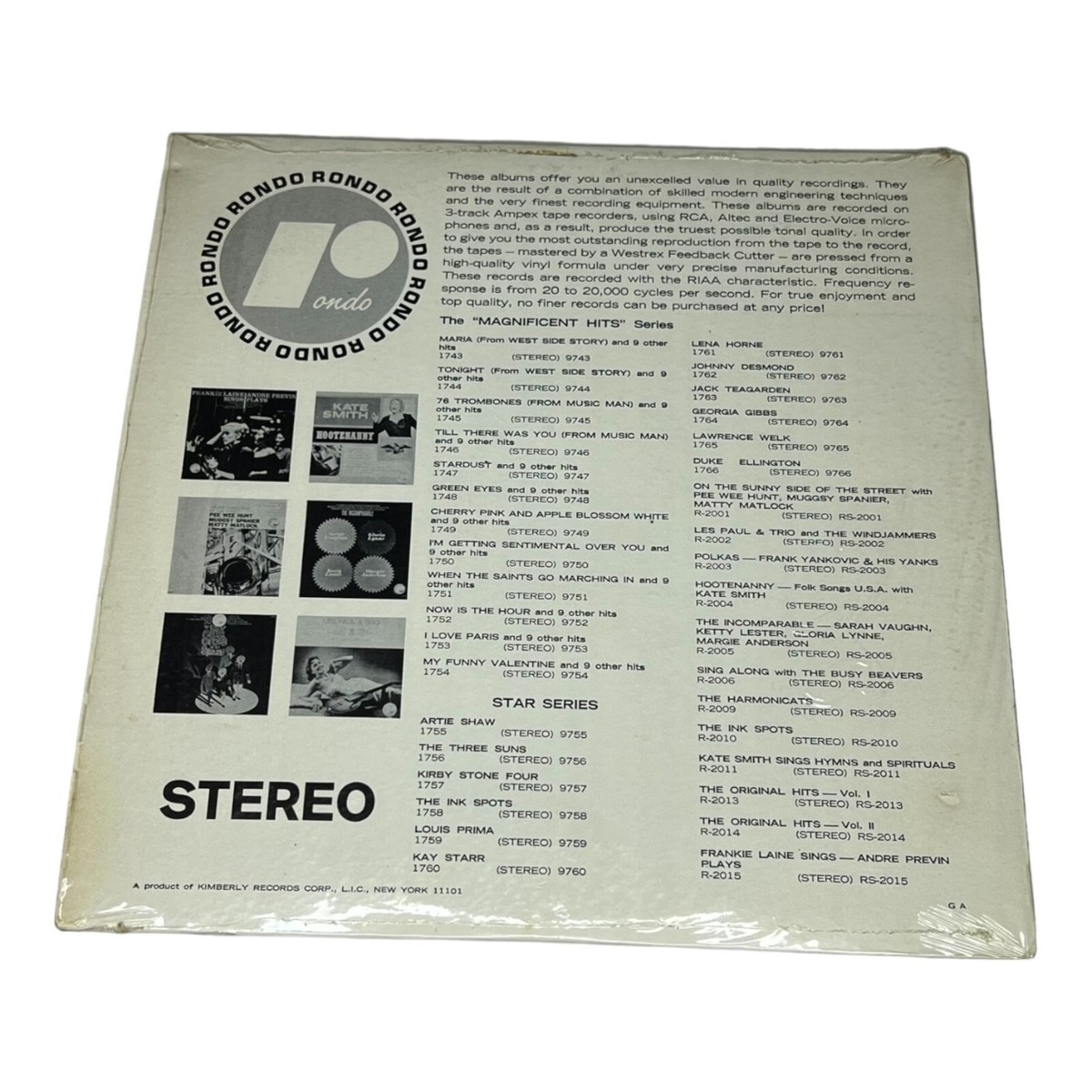 The Three Suns In Orbit Tops Star Series 33 RPM Vinyl Record Album