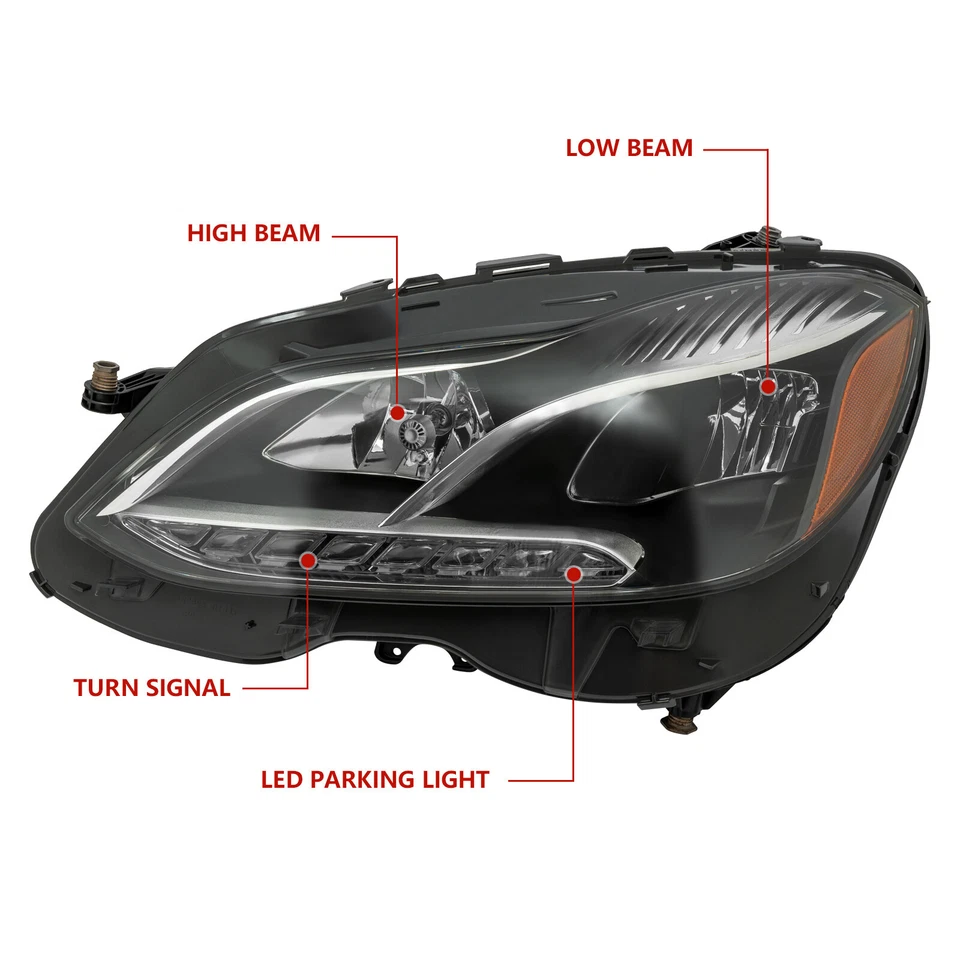 For 2014-2016 Mercedes-Benz E-Class E350 E300 LED Headlights Headlamp Left/Right Foto 3 de 4