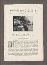 Vintage 1905 The ROTHSCHILD FAMILY Magazine ARTICLE & PHOTOS Pages~of FRANCE