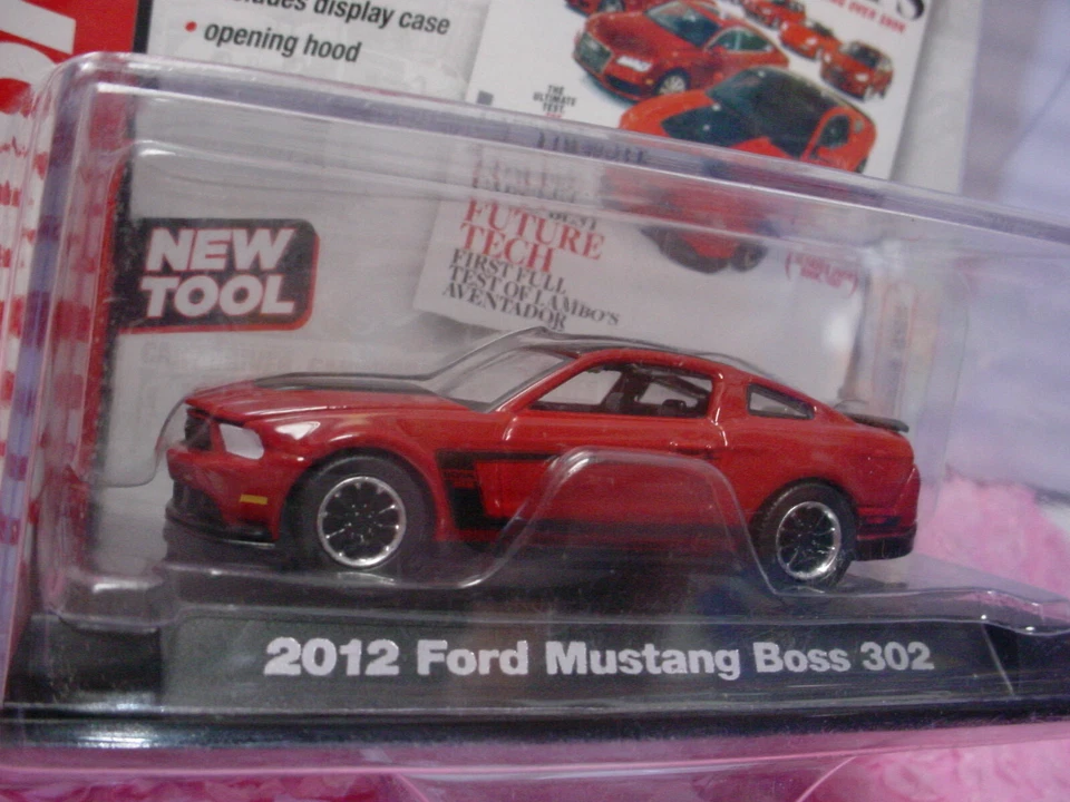 2013 Auto World 2012 FORD MUSTANG BOSS 302 #1 ∞red∞Car and Driver∞ - Image 2 of 3