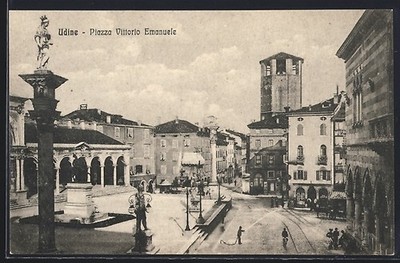 Udine, Piazza Vittorio Emanuele, Ansichtskarte 