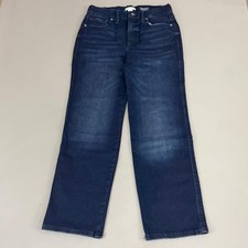 GOOD AMERICAN Always Fits Good Curve Straight Jeans Women's Sz 6/12 Indigo707 GC