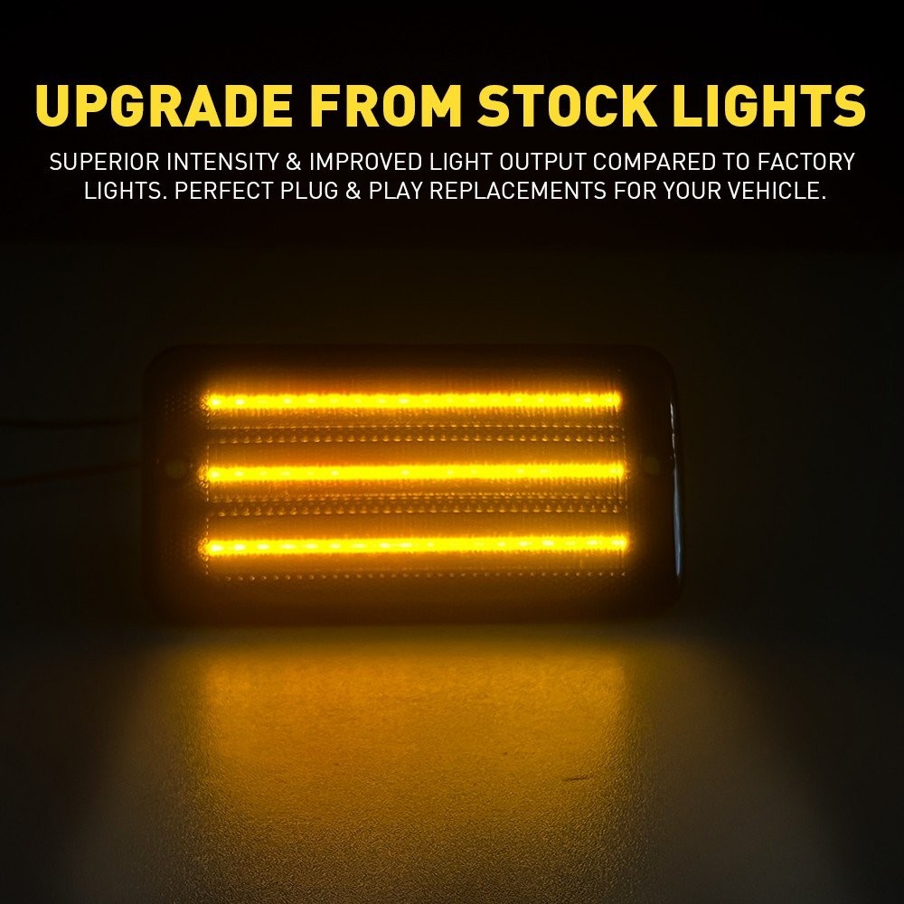 Fender Side Marker Lights Bumper Turn Signal Lamp For 97-06 Jeep Wrangler TJ EXV thumbnail 6