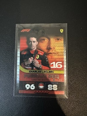 Turbo Attax F1 2022 Charles Leclerc Red Ferrari Limited Edition LE5UR