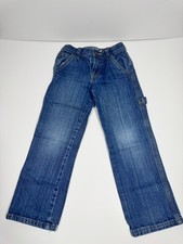 Cat Jack Carpenter Jeans Boys 5 Blue Denim Relaxed Fit Hammer Loop Straight