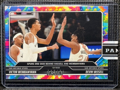 🏀 Victor Wembanyama 2/5 - RC - Versicolor - Devin Vassell 2023 Panini Instant