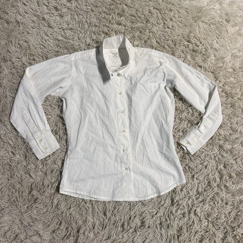 Child’s Size 8 White TuffRider Long Sleeve Horseback Riding Show Shirt