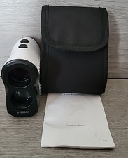 Class 1 Laser Rangefinder 5-500M Battery Operated AAA Golf Hunting 6x25 White