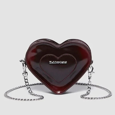 Dr. Martens Mini Heart CHERRY RED Chain Shoulder Bag AD092601 Japan Neu