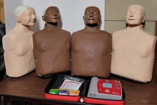 4x  Laerdal Little Anne CPR Adult Training Manikins / AED (QCPR Upgradeable)