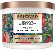 Beloved Balsam & Bergamot 2-Wick Vegan Scented Candle - 11.5oz Soy Wax Blend