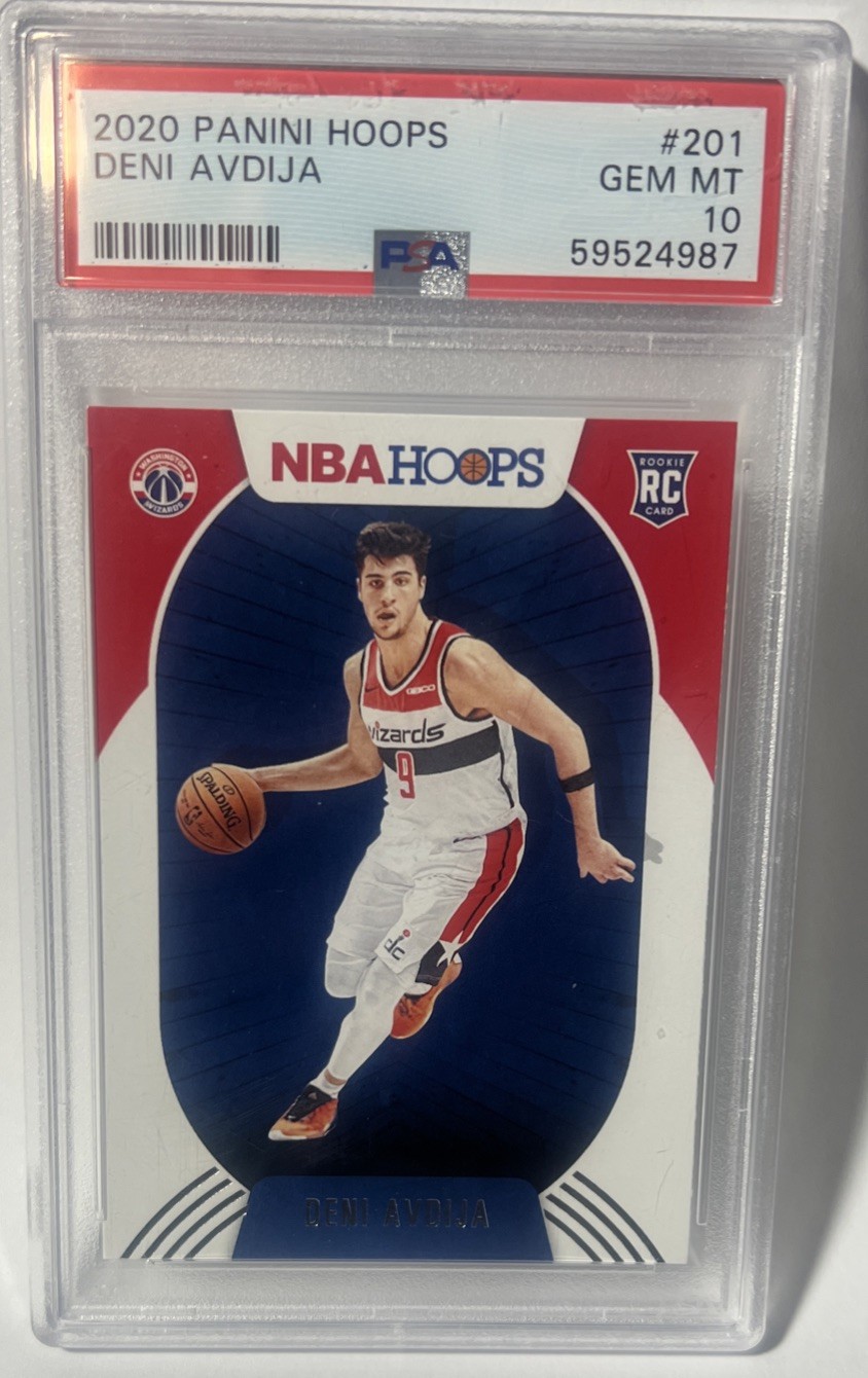 2020-21 Panini Hoops Deni Avdija Rookie Card #201 PSA 10 Gem Mint