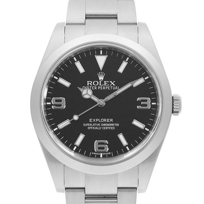 ROLEX Explorer I frühes Modell Blackout 214270 schwarz Zufallszahl gebraucht...