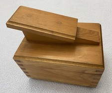 shoe shine box hand crafted wooden